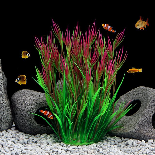 EIMELI Water Grass Simulation Accessories Plastic Artificial Aquarium Fish Plant for Decoration