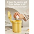 thumbnail image 3 of Mini Desktop Trash Can Cute Small Household Mini Coffee Table Melon Peel Shell Storage Bucket Bedroom with Lid Trash Can, 3 of 5