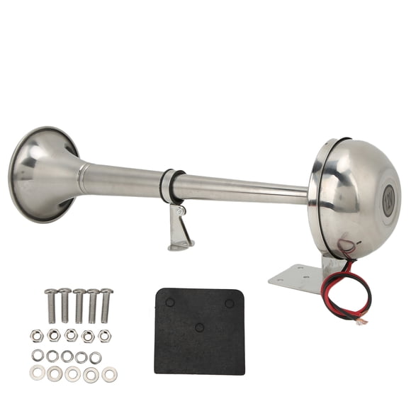 Trucks Air Horn, 30W VXH1112MAR-C Boats Single Trumpet Universal 328DB Super Loud 12V for Yachts for RVs