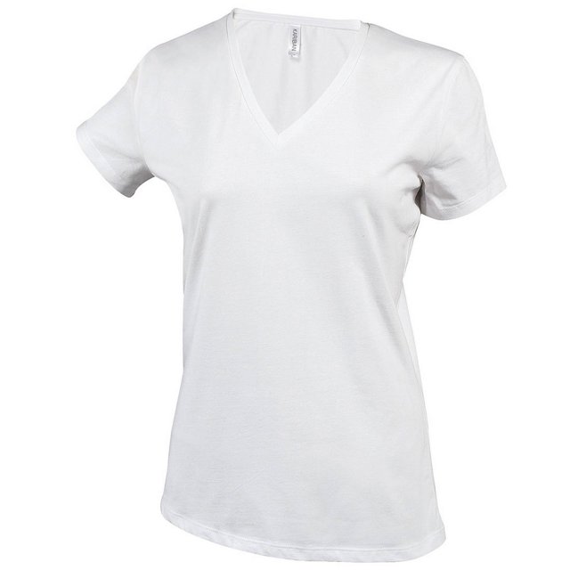 Kariban T-Shirt à Manches Courtes Col en V pour Femmes