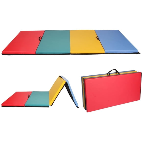 BestMassage New Mixed 4'x8'x2 Thick Folding Panel Gymnastics Mat Gym Fitness Exercise Mat