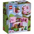 thumbnail image 2 of LEGO Minecraft The Pig House 21170 Toy Building Kit (490 Pieces), 2 of 7