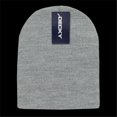 thumbnail image 1 of Decky 614-HGR Bonnets Courts en Acrylique, Gris Chiné, 1 of 1