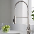 thumbnail image 2 of Kraus Britt Single Handle Commercial Kitchen Sink Faucet Stainless Steel Finish, 2 of 5