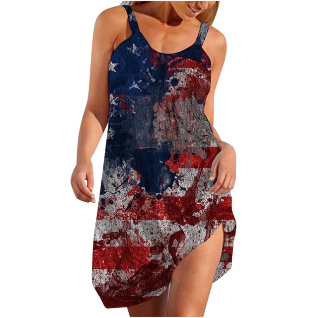 Pompotops Femmes Été Casual V-Cou Manches Longues Floral Imprimé Fendue Boho Robes