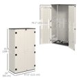thumbnail image 3 of Outsunny 368 Gallon Storage Cabinet with Openable Top and Lockable Doors, 3 of 10