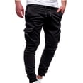 thumbnail image 1 of KIHOUT Mens Fashion Joggers Sports Pants - Drawstring Loose Cargo Pants Sweatpants Trousers, 1 of 1
