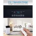 thumbnail image 2 of Ourlova Portable Air Conditioner 12000 BTU Cools Up to 550 Sq Ft 3 In 1 Energy Efficient Cooling AC Unit with Remote Control Quiet Sleep Mode 24H Timer Includes Window Kit Black, 2 of 9