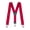 Red, variant on Buyless Fashion Heavy Duty Textured Suspenders for Men - 48" Adjustable Straps 1 1/4" - Y Shape