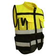 thumbnail image 2 of Security Vest,Reflective Safety Vest High Reflective Strips Safety Vest High Visibility Vest Rugged and Tough, 2 of 8