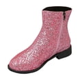 thumbnail image 2 of Amzcrzy Bottines pour Femmes Bottines Mi-Cheville pour Femmes Talon Épais Bout Rond Bottines pour Femmes Bottines pour Femmes Bottes pour Femmes Bottes pour Femmes Mode pour Femmes, 2 of 6