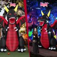 thumbnail image 4 of Costway 8 FT Halloween Inflatable Fire Dragon Giant Blow up Decoration with LED Lights, 4 of 10