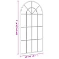 thumbnail image 4 of vidaXL Miroir Mural Noir 50x100 cm Arche Fer, 4 of 4