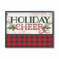 thumbnail image 2 of Stupell Industries Holiday Cheer Red Plaid Christmas Word Design Framed, 16 x 20, Multi-Color, 2 of 4