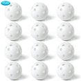 thumbnail image 2 of Practice Golf Balls Limited Flight Golf Balls 40mm Hollow Plastic Golf Training Balls Colored Airflow Golf Balls for Swing Practice Driving Range Home Use Indoor 12 Pack, 2 of 7