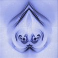 thumbnail image 1 of Ahgly Company Tapis d'Intérieur Lavable en Machine Carré Transitionnel Bleu Ardoise Clair, 5 Pieds Carré, 1 of 7