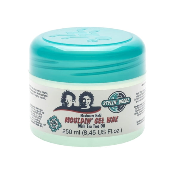 Stylin Dredz Maximum Hold Mouldin Gel Wax with Tea Tree Oil 8.45 fl oz