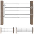 thumbnail image 4 of vidaXL Field Gate Farm Gate for Poultry Animals Garden Gate Farm Door Silver, 4 of 6