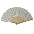 thumbnail image 2 of EGNMCR Pattern Folding Dance Wedding Party Lace Silk Folding Hand Solid Color Fan A fan, 2 of 2