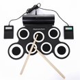 thumbnail image 4 of LOVEVER Clearance 7 Pad Roll Up Drum Kit Portable Hand Roll Drum Kit Best Gift, 4 of 9