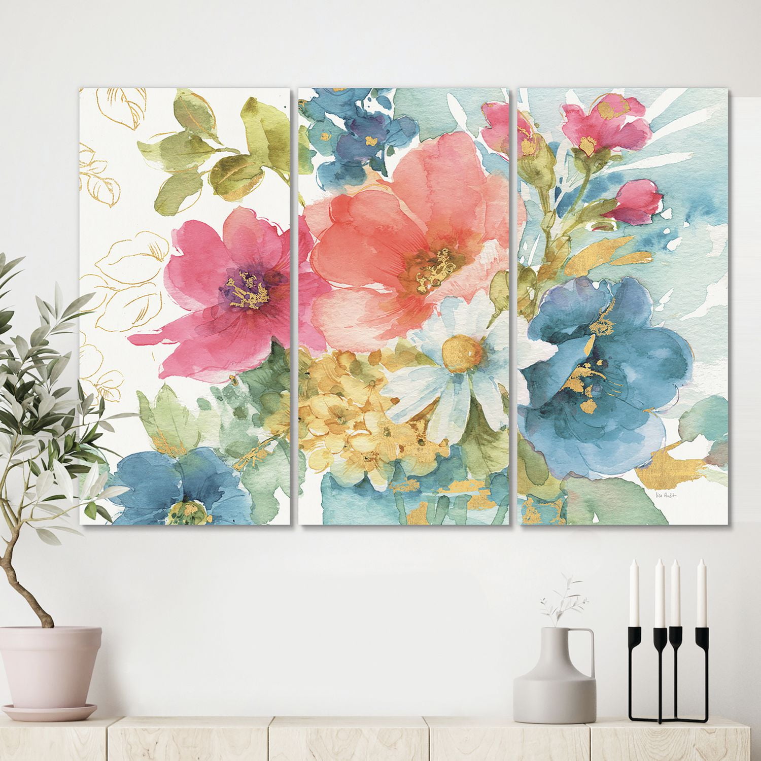 Designart Mon jardin français Art mural sur toile