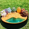 thumbnail image 3 of Hibou en Résine Cristal Naturel Équilibrant Reiki et Chakra pour Cadeaux, 3 of 5