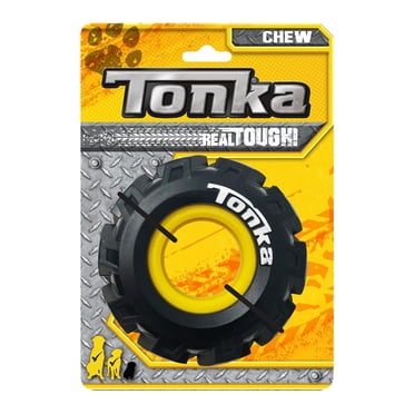 Tonka Seismic Tread Tire with Insert Dog Toy, 5 in