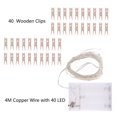 thumbnail image 1 of Boc 2/4M Photo Clip Holder LED Strings Light Christmas Wedding Party Home Decoration, 1 of 10
