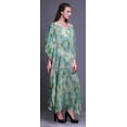 thumbnail image 3 of Bimba Kaftan de Plage Teinture sur Nœuds, Paréo de Bikini, Robe Maxi pour Femmes, Long Caftan-S-L, 3 of 5
