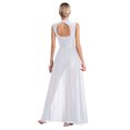 thumbnail image 2 of RUNQHUI Robe de Danse Lyrique Longue pour Femme, Superposition Torsadée, Danse Moderne Contemporaine, Blanche, TG, 2 of 7