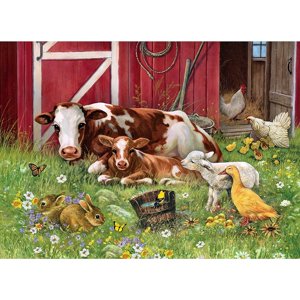 Cobble Hill - Barnyard Family - 35 Piece Tray Puzzle