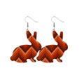 thumbnail image 1 of Creative Easter Leather Earrings Colorful Eggs Party Rabbit Happy Easter Day Decor Bunny Ester Parti Girls Gifts, Style 8, 1 of 3
