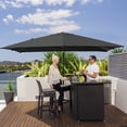 thumbnail image 1 of Costway Parasol Déporté de Patio 10 Pieds X 13 Pieds en Aluminium, Rotation 360°, Inclinaison, Gris, 1 of 10