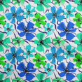 thumbnail image 1 of oneOone Silk Tabby Blue Fabric Floral Sewing Craft Projects Fabric Prints By Yard 42 Inch Wide, 1 of 4