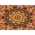 thumbnail image 1 of Ahgly Company Machine Washable Indoor Rectangle Transitional Orange Area Rugs, 2' x 4', 1 of 7