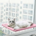 thumbnail image 3 of Cat Window Hammock Suction Cup Detachable Washable Comfortable Window Mounted Cat Hammock Bed for All Seasons Pink, 3 of 9