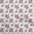 thumbnail image 1 of oneOone Tissu Blanc en Polyester Spandex à Motifs Floraux, Tissu pour Robe, Tissu Imprimé au Mètre, 56 Pouces de Large, 1 of 4
