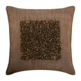thumbnail image 1 of The HomeCentric Cushion Covers, Light Brown Decorative Throw Pillow Covers Pack of 2, 16x16 inch (40x40 cm), Silk Throw Pillows For Couch, Solid Color, Ribbon , Modern - Vintage Champagne Brown, 1 of 3