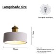 thumbnail image 2 of Hanging Lamps Nordic Style Dining Room Kitchen Island Tea Room Metal Gray Wicker Chandelier Rattan Light Fixtures Ceiling Hanging, 2 of 4