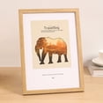 thumbnail image 2 of Aihimol Picture Frame,Wooden Photo Frame Shatter,Vertical & Horizontal Wall Hanging & Easel for Tabletop Display,3.54"X5.12" (Khaki), 2 of 6