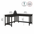 thumbnail image 2 of Bush Furniture Salinas 60W L Shaped Writing Desk in Vintage Black, 2 of 5