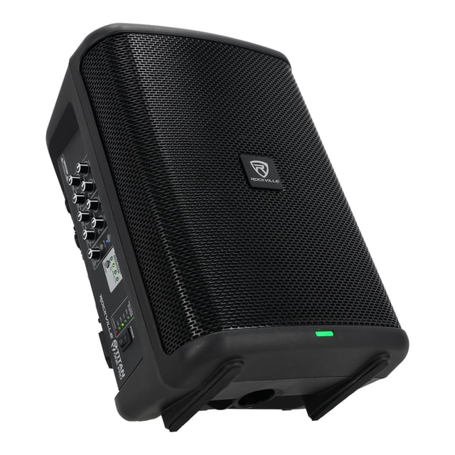 Rockville TITAN ONE PRO Système de Haut-Parleurs PA 8 Pouces à Piles pour Performance en Direct