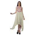 thumbnail image 1 of Moomaya Robe de Plage pour Femmes Sans Manches en Rayonne Unie à Ourlet Asymétrique pour Fête, 1 of 5
