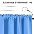 thumbnail image 3 of Living Room Curtains with Valance Valance Curtain for Kitchen Black Out Window Curtains for Living Dining Room Window Valance 57×18Inches Kitchen Window Valance Curtains, 3 of 8