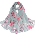 thumbnail image 1 of Birdeem Mode Femmes Pêche Imprimé Longue Foulard Douce Enveloppante Châle Foulards pour Dames, 1 of 1