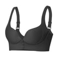 thumbnail image 1 of cfhntfmh Bras for Women Wireless Cute Seamless Front Closure Buttons Bras Convenient Adjustable Strap Plus Size Bras, 1 of 7