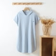 thumbnail image 1 of TIMIFIS Robe de Nuit Confortable pour Filles Haut de Pyjama Chemise de Nuit Col Ras du Cou Confortable Couleur Unie Décontractée Manches Longues Vêtement de Nuit Léger pour Dormir Tenue de Nuit Stylée pour Enfants, pour 4-12 Ans, 1 of 5