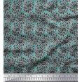 thumbnail image 1 of Soimoi Rayon Fabric Leaves & Floral Block Print Fabric by Yard 42 Inch Wide, 1 of 3