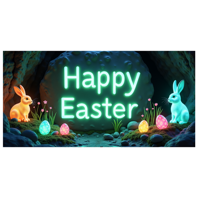 Happy Easter Theme Decorated Banner with Bunny Eggs Butterflies Party Backdrop for Easter Celebrations Easter Parties Photography Props Easter Decorations