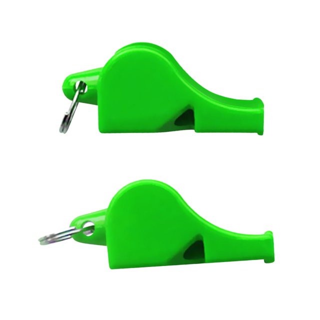 2pcs Whistle With Strap For Kayaking Fishing Hiking Camping green